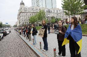 Dont Stay Silent! Captivity Kills rally in Kyiv